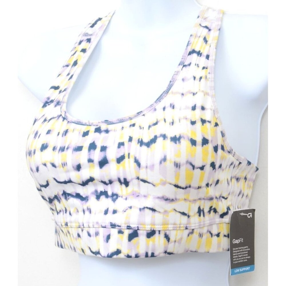 NWT GAP FIT Racerback Low Support Sports Bra Athleisure Padded Size SM